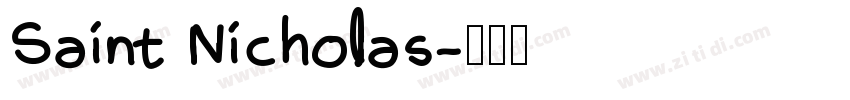 Saint Nicholas字体转换